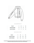 BASIC HOODIE TIPO ZIP CROPPED FIT GRIS