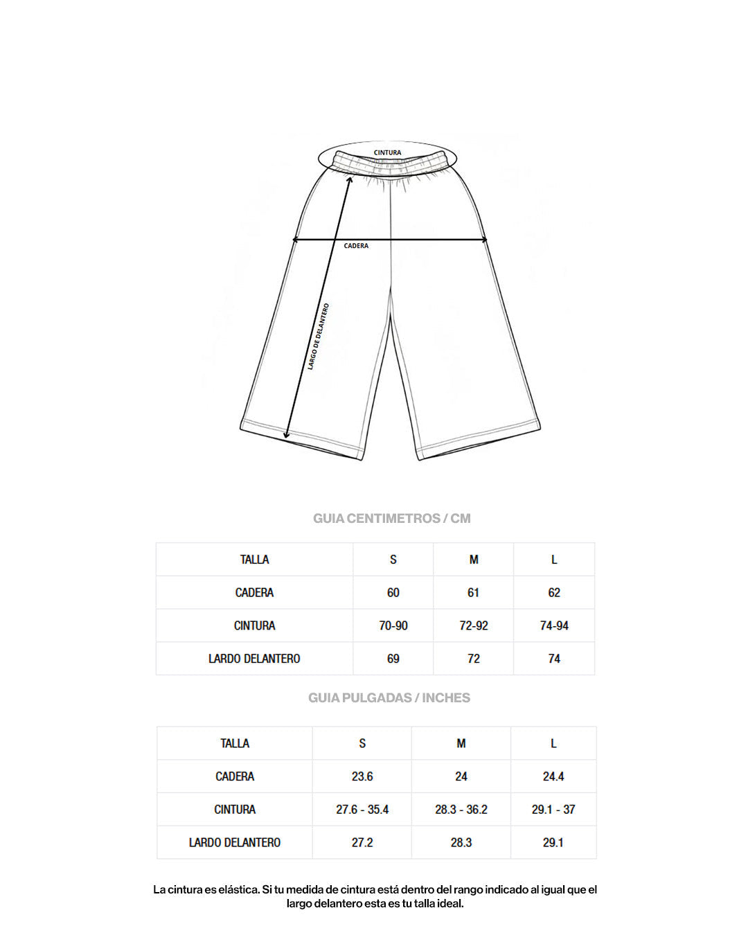 BAGGY JORT UNISEX BLACK