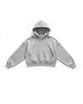 BASIC HOODIE CROPPED FIT GRIS